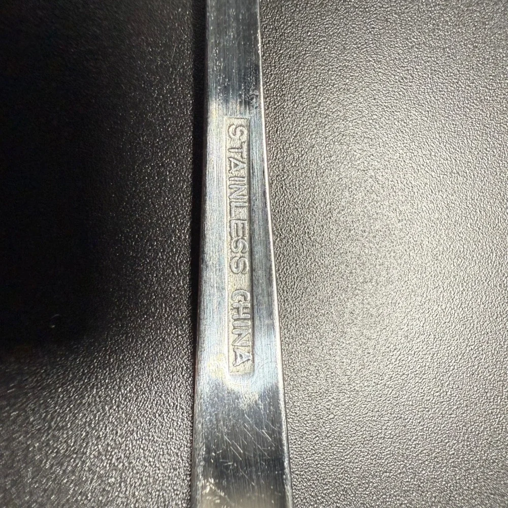 Set of 8 Stainless‎ Steel Spoons Vintage Serving Cutlery Kitchen Utensils
